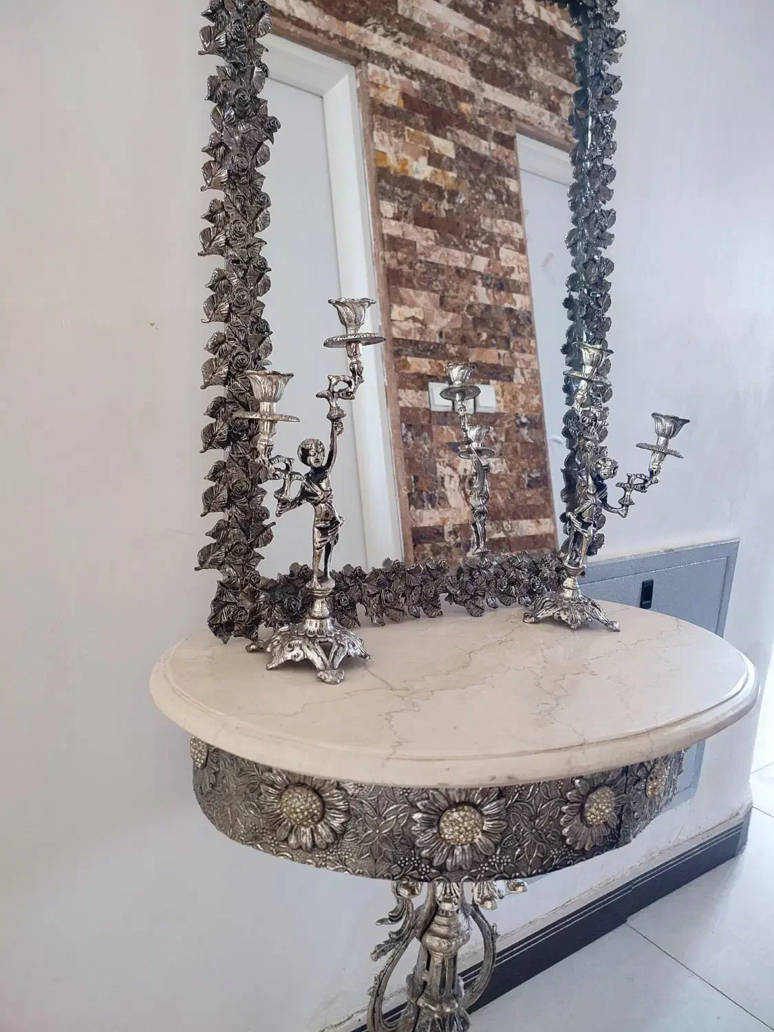 آینه شمعدان|صنایع دستی و سایر لوازم تزئینی|بروجن, |دیوار