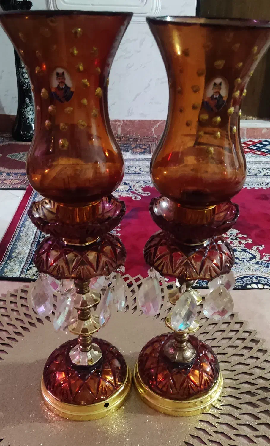 دوعددشمعدان|صنایع دستی و سایر لوازم تزئینی|بومهن, |دیوار