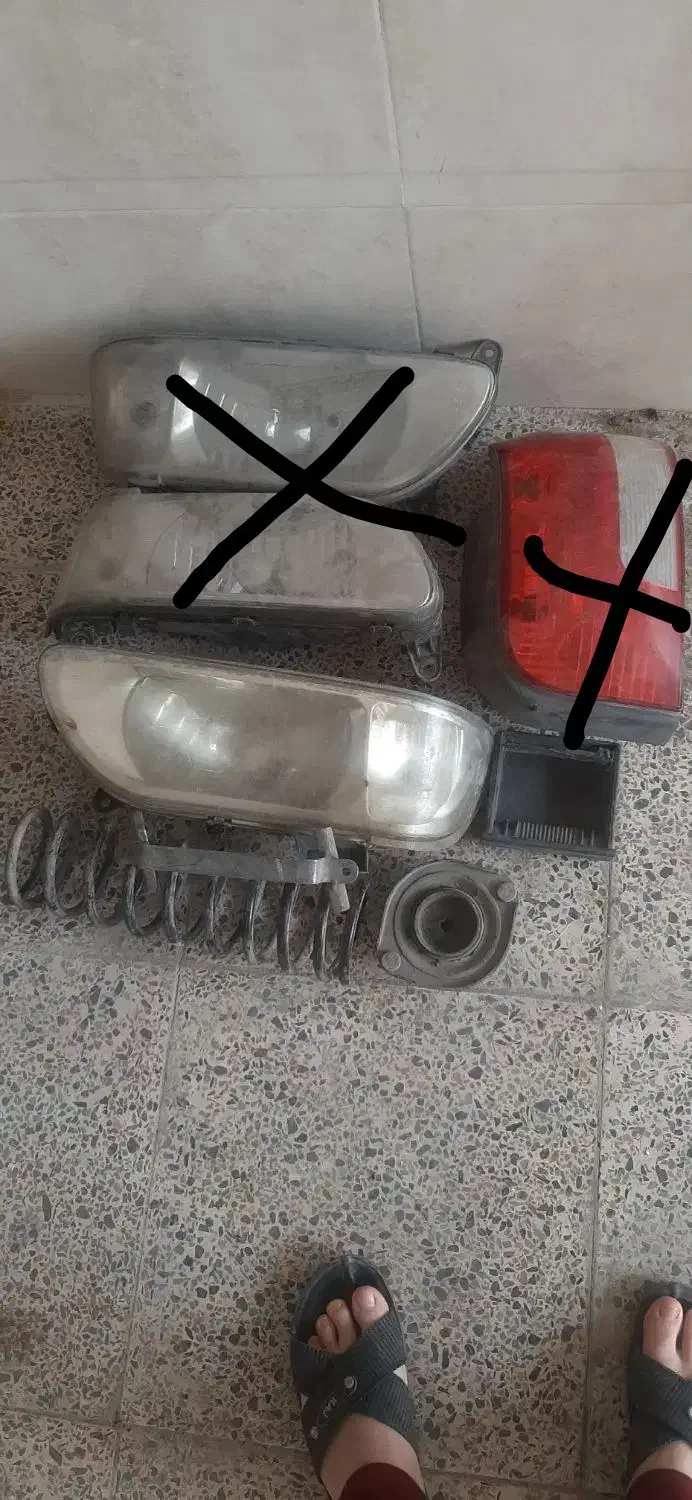 لوازم پرایدچراغ جلووعقب وسه چرخه|قطعات یدکی و لوازم جانبی|بروجرد, |دیوار