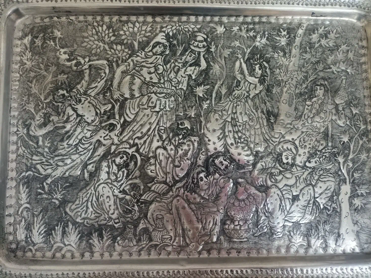 سینی ورشو بزرگ|کلکسیون اشیاء عتیقه|بروجرد, |دیوار