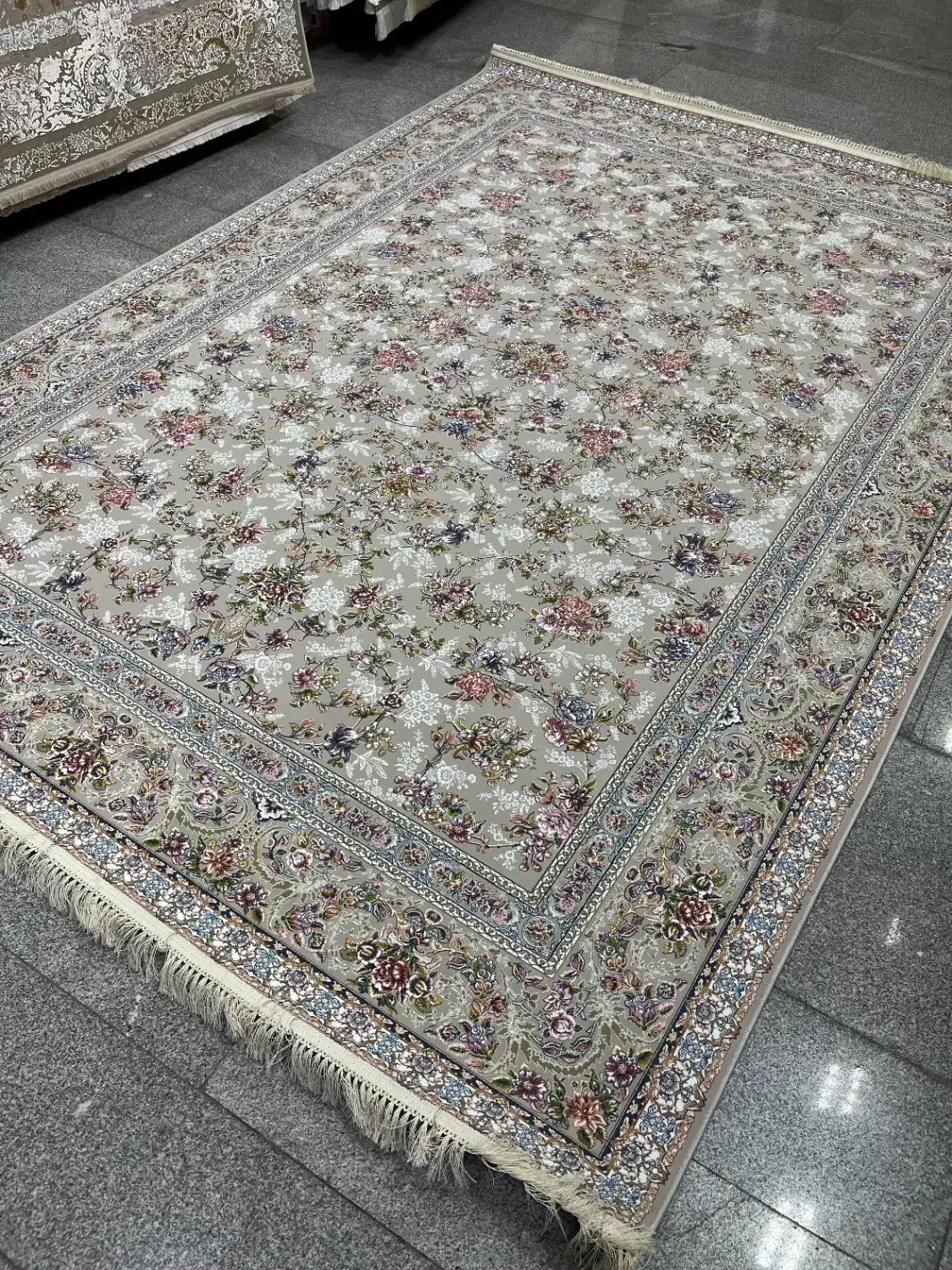 فرش۱۲۰۰شانه رنگ شاد اکبند|فرش|قدس, شهرقدس|دیوار