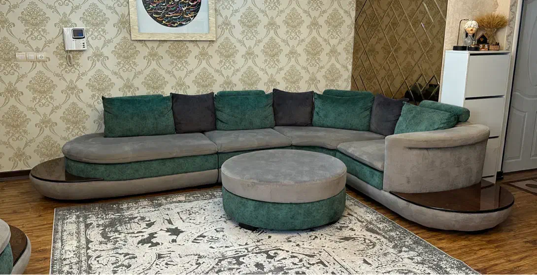 مبل راحتی ال و میز ناهار خوری|مبلمان خانگی و میز عسلی|تنکابن, |دیوار