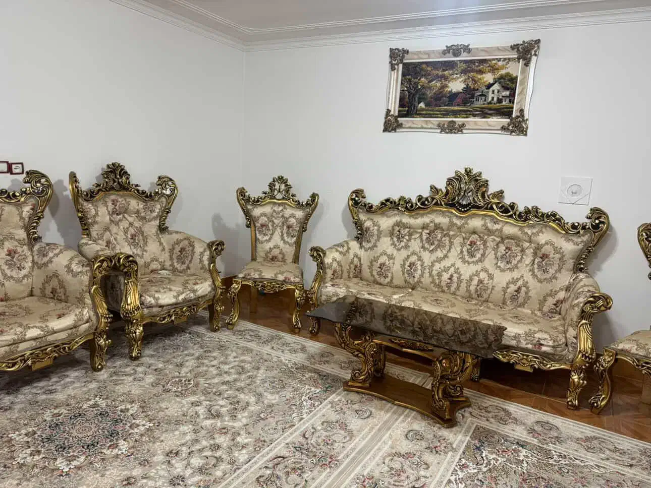 مبل سلطنتی 9نفره|مبلمان خانگی و میز عسلی|بوکان, |دیوار