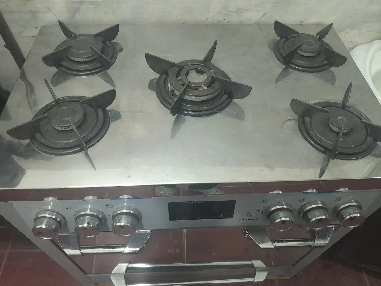 گاز پنج شعله صفحه استیل|اجاق گاز و لوازم برقی پختوپز|بروجرد, |دیوار