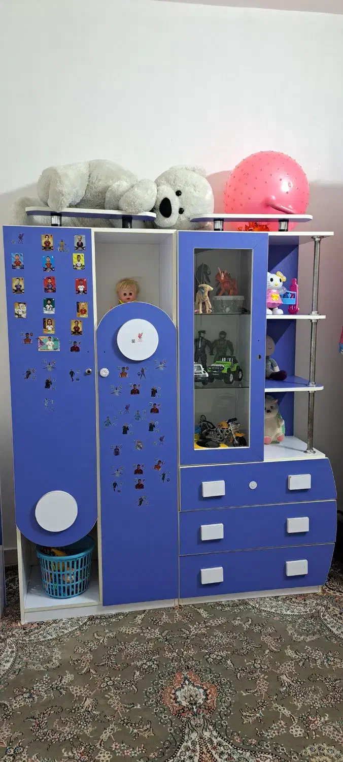 تخت و کمد نوجوان ام دی اف|تخت و صندلی بچه|خان ببین, |دیوار