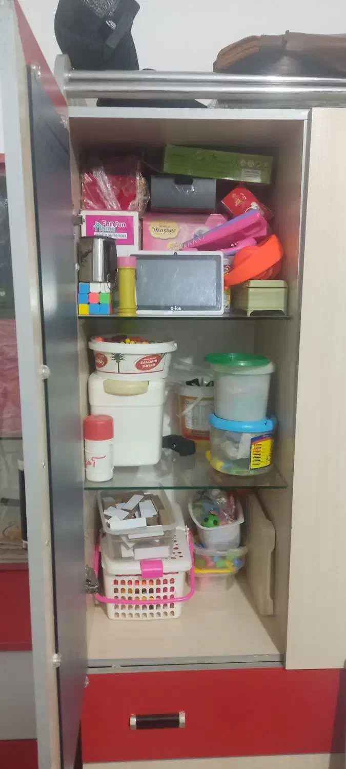 کمدبچه ۲تیکه، کمد همراه قفسه|اسباب و اثاث بچه|اقبالیه, |دیوار