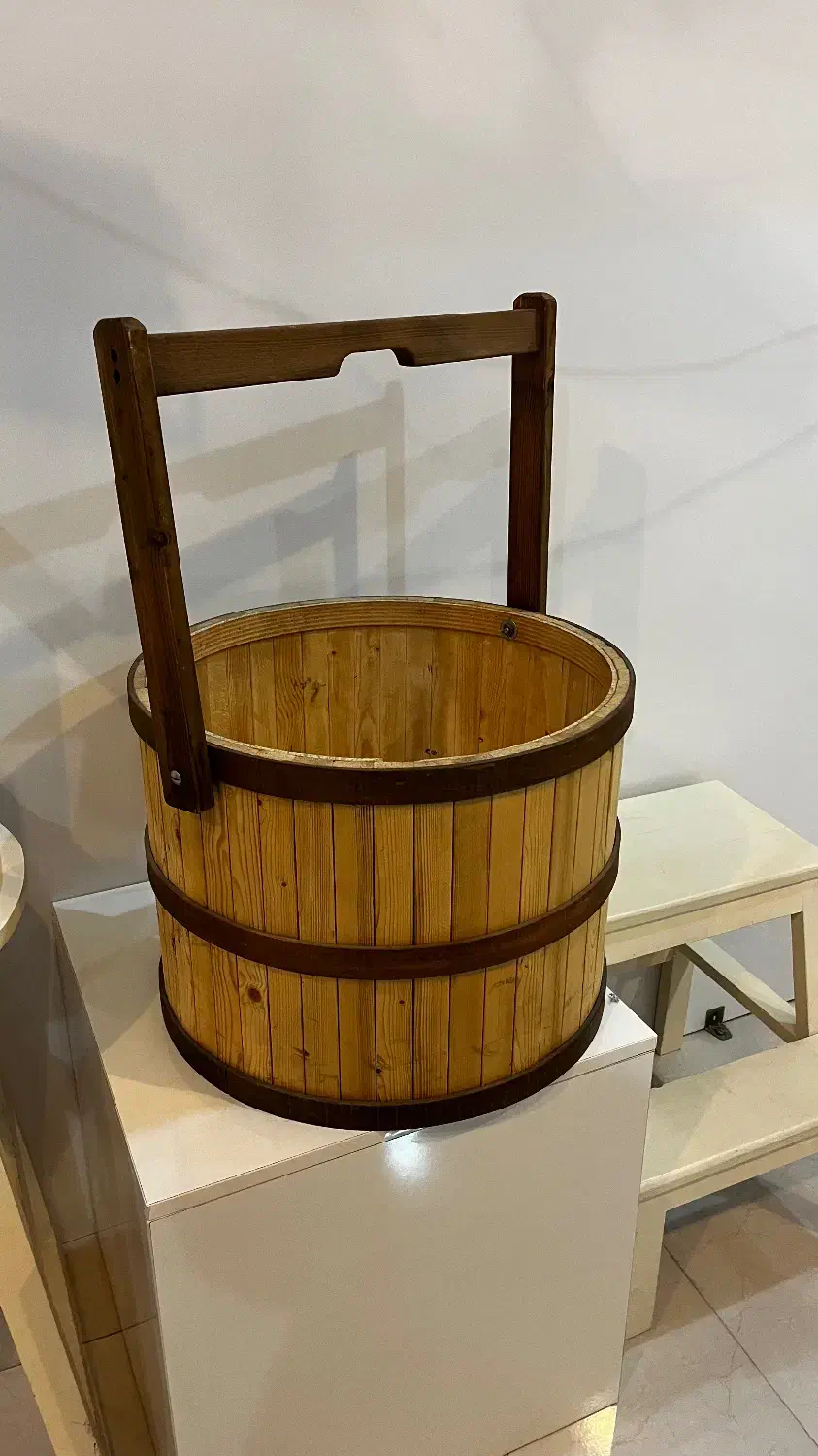 سطل چوبی|صنایع دستی و سایر لوازم تزئینی|لار, |دیوار