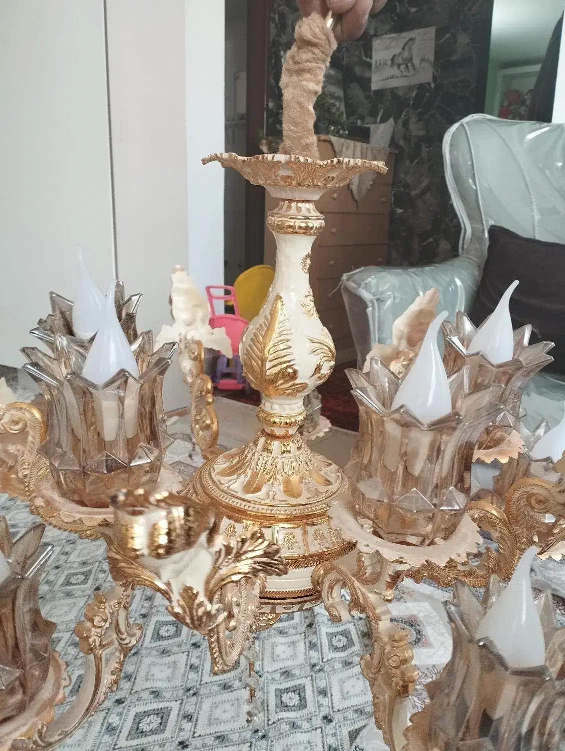 فروش لوستر|لوستر و چراغ آویز|فولادشهر, سایت صنعتی کاوه|دیوار