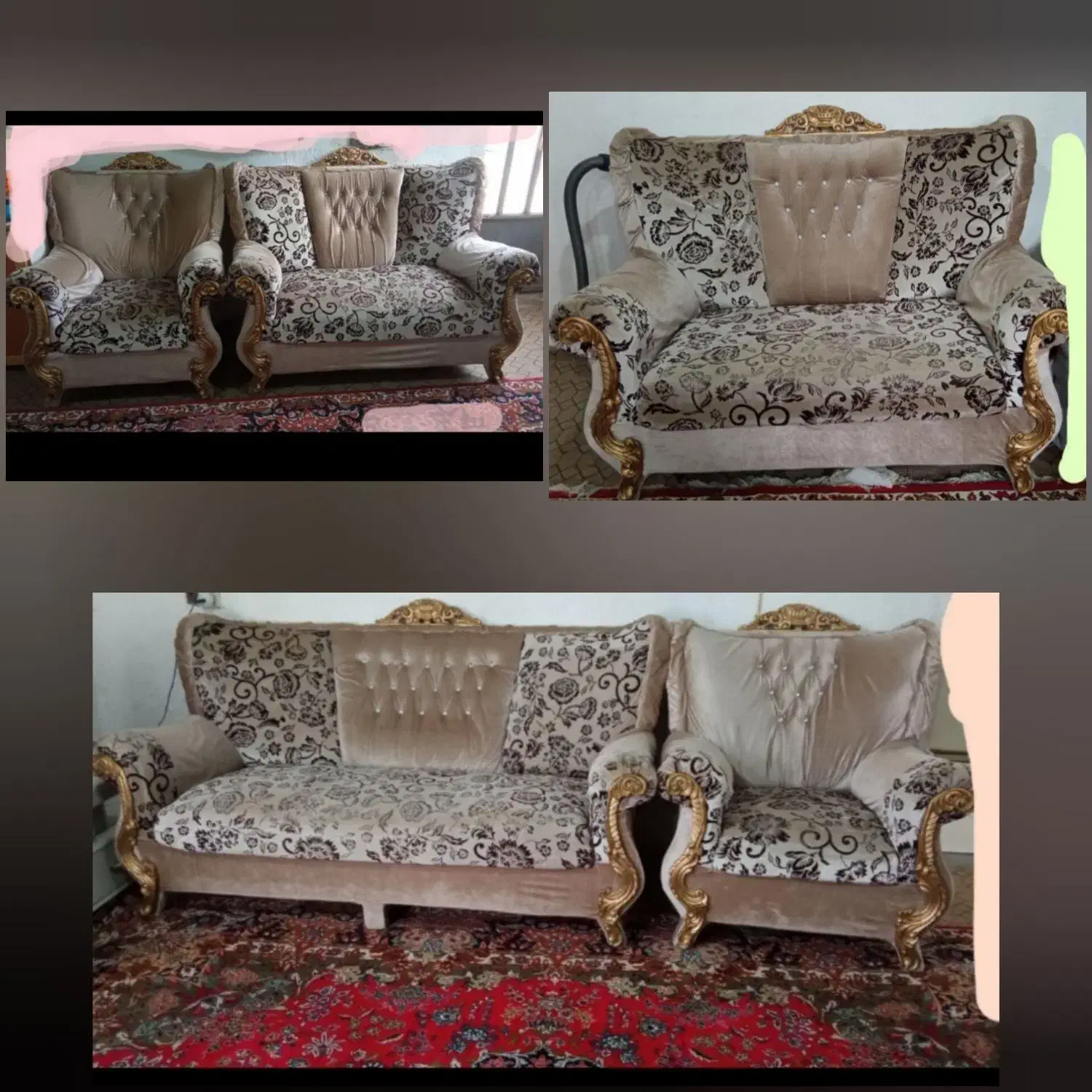 مبل راحتی 9 نفره|مبلمان خانگی و میز عسلی|گالیکش, |دیوار