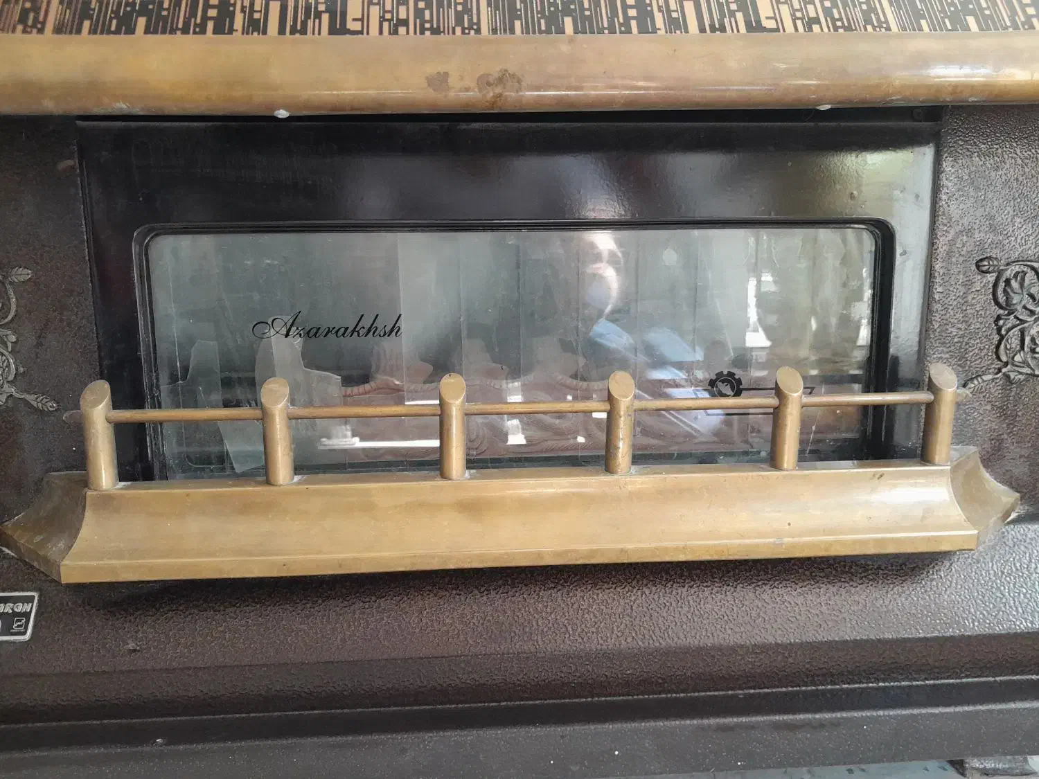 بخاری گازی  ایران شرق طرح شومینه  در حد نو|بخاری، هیتر، شومینه|جغتای, |دیوار