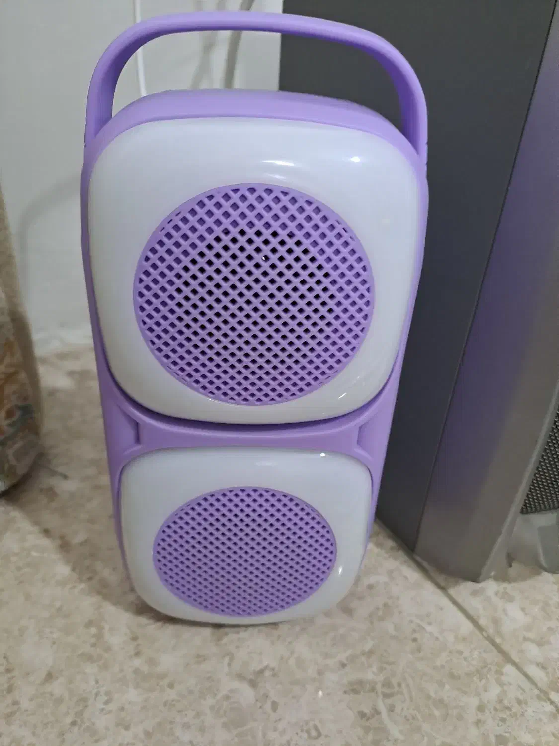 اسپیکر بلوتوثی شارژ خور رقص نور آبی رنگ خوشرنگ|پخشکننده همراه|محمدشهر, محمدشهر|دیوار