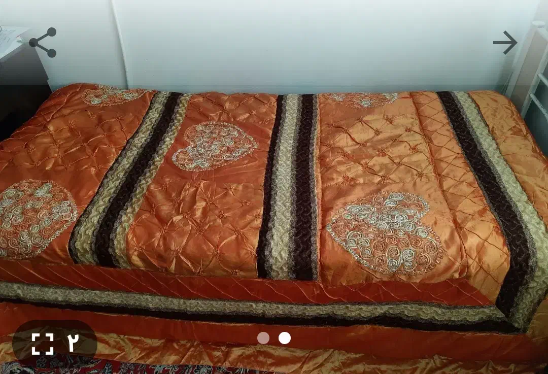 روتختی ساتن یک نفره|سرویس روتختی|نیشابور, میدان حافظ|دیوار