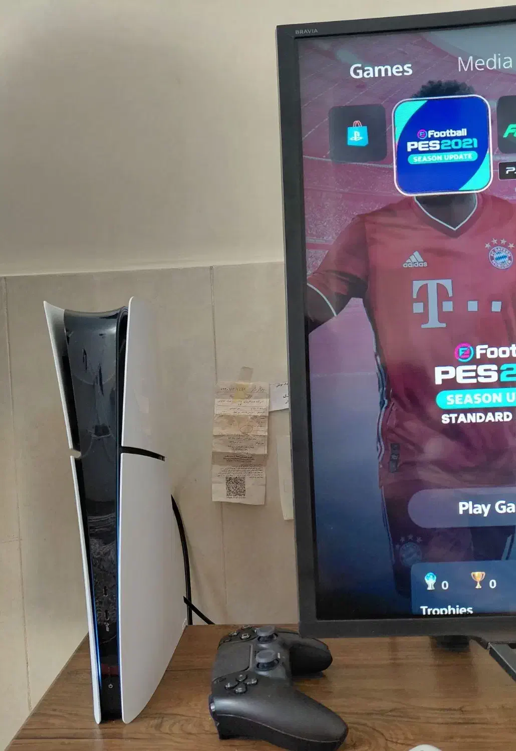 ps 5 slim 1 tra. دو دسته نو|کنسول، بازی ویدئویی و آنلاین|لنجان, |دیوار