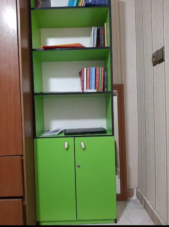 سه عدد کتابخانه نو|کتابخانه، شلف، قفسههای دیواری|قرچک, میرزائی شمالی|دیوار