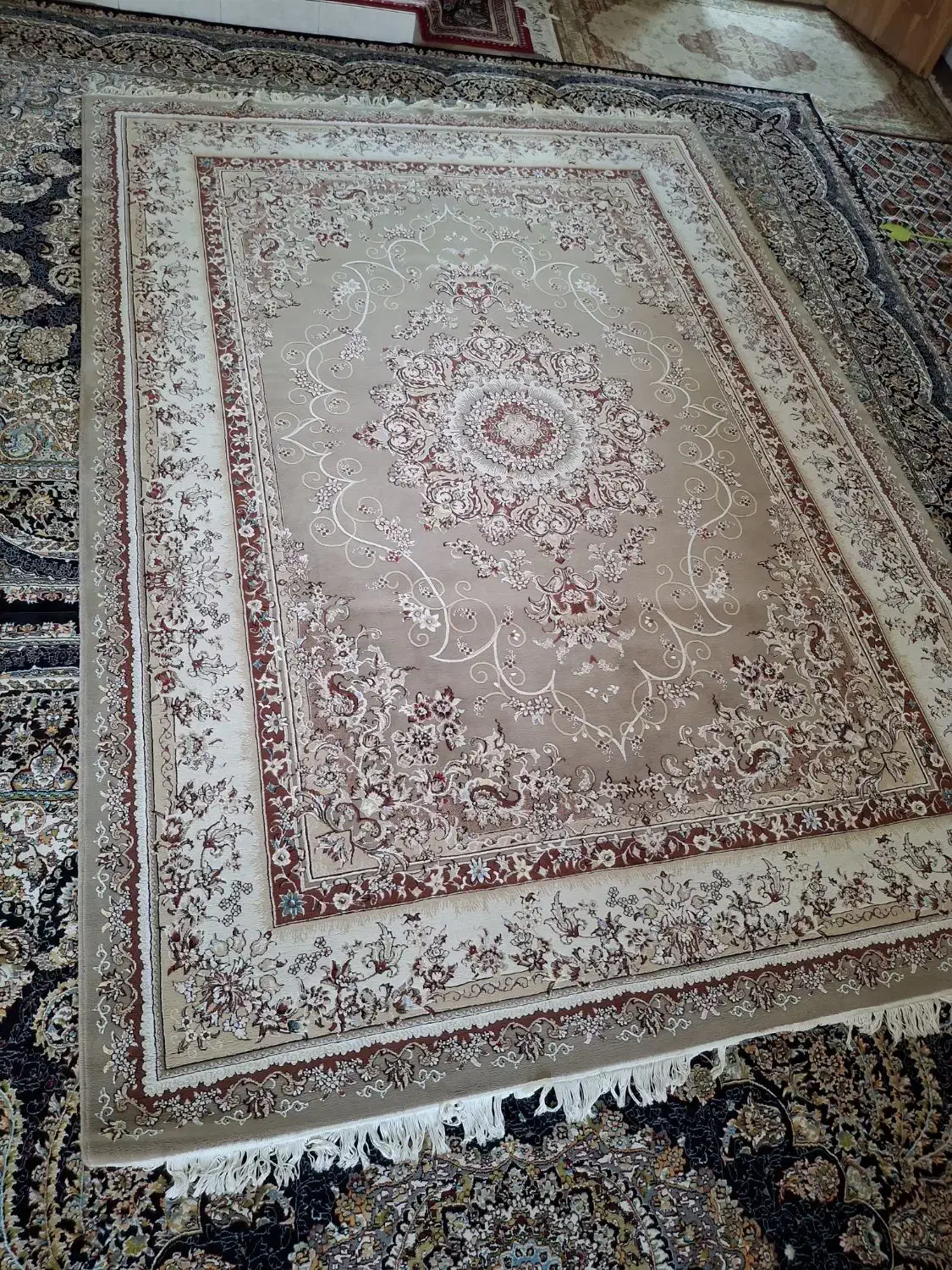 فروش ۲ حلقه فرش ۹ متری|فرش|بهنمیر, |دیوار