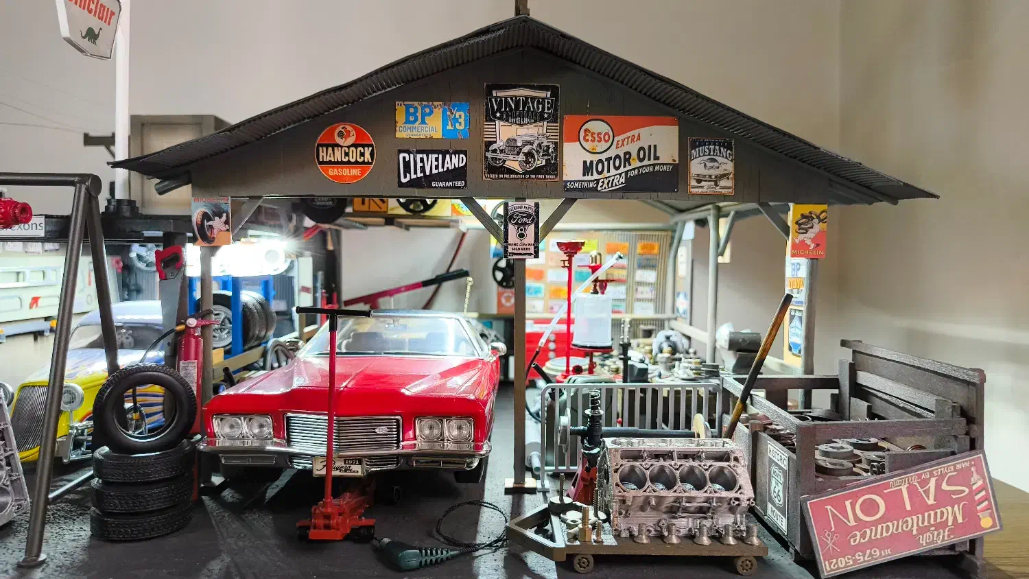 ماکت تعمیرگاه دیورامای گاراژ تعمیرگاهی|کلکسیون و سرگرمی|تهران, باغ فیض|دیوار