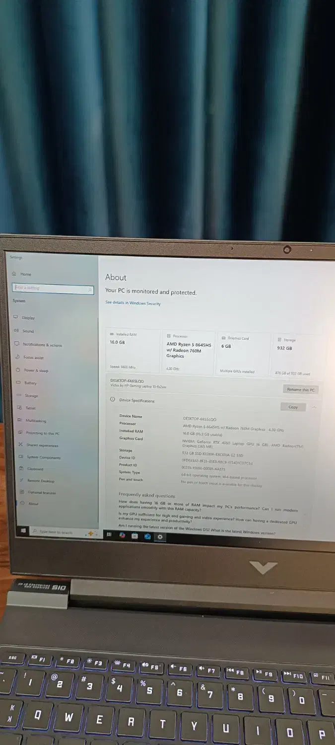 لبتاب hp در حد نو استفاده نشده|رایانه همراه|رشت, یخسازی|دیوار