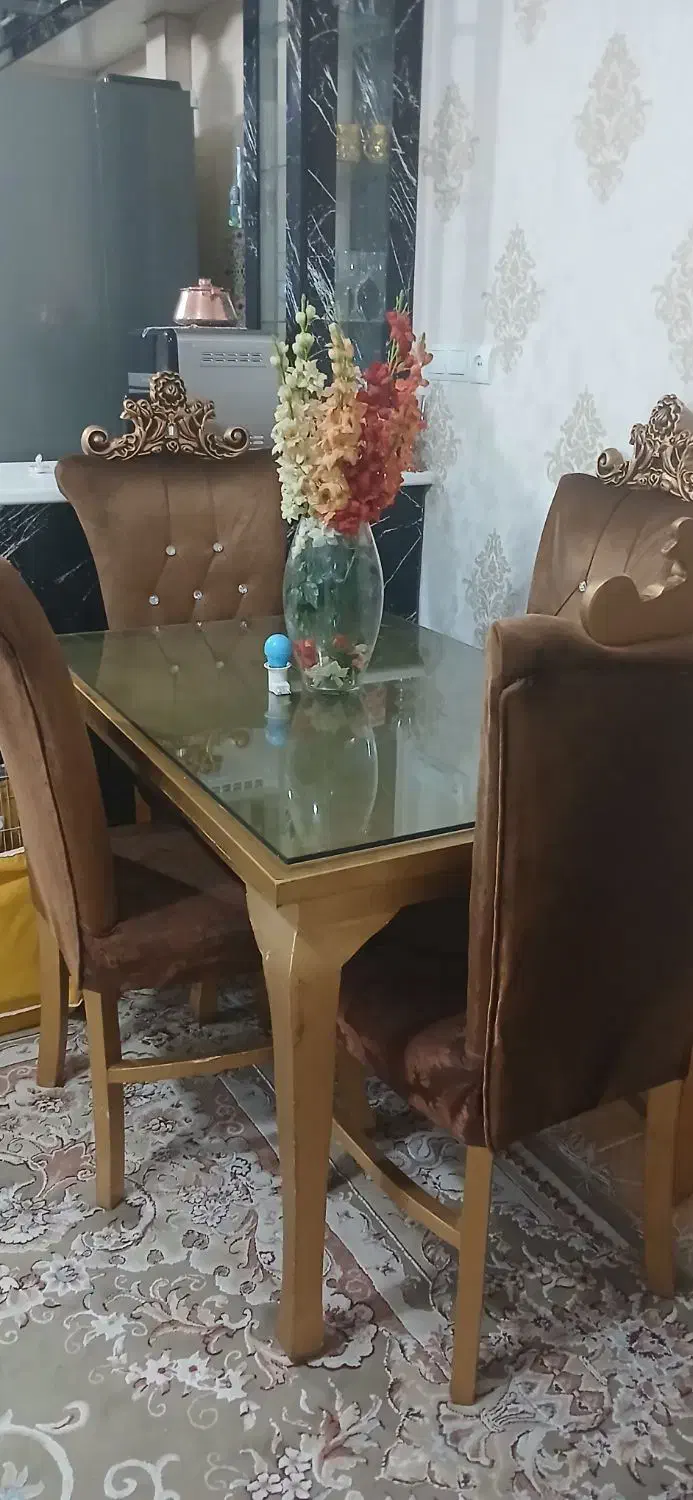 نهارخوری ۴نفره|میز و صندلی غذاخوری|تویسرکان, |دیوار