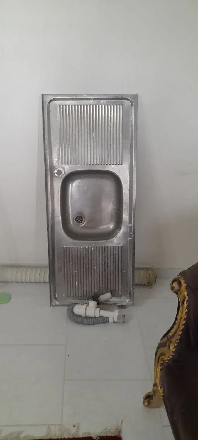 سینگ ظرف شوی تک|آب‌چکان و نظم‌دهنده ظروف|زنجان, |دیوار