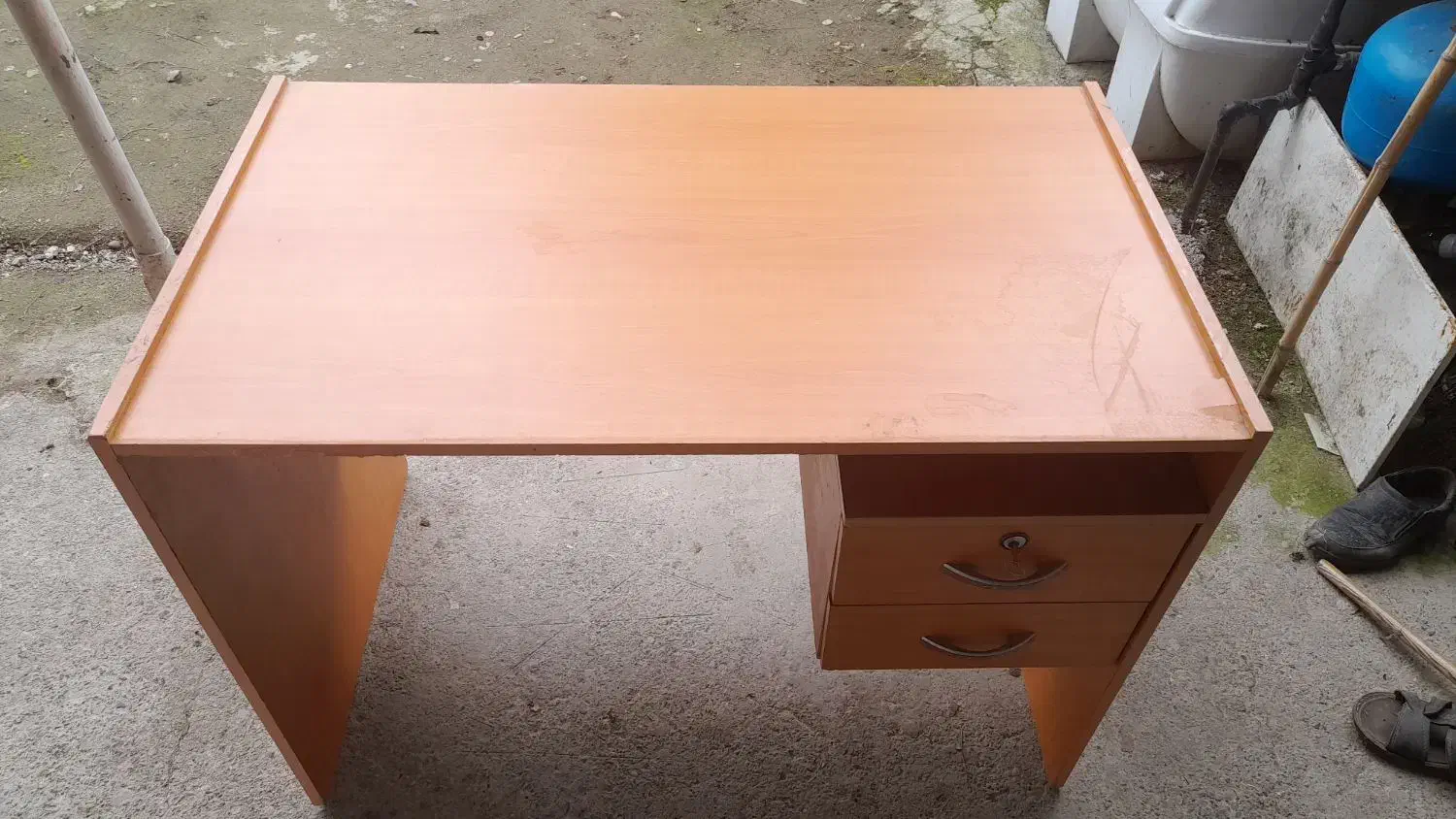 میز کار دو کشو بهمراه بوفه کتاب|میز تحریر و کامپیوتر|فومن, |دیوار