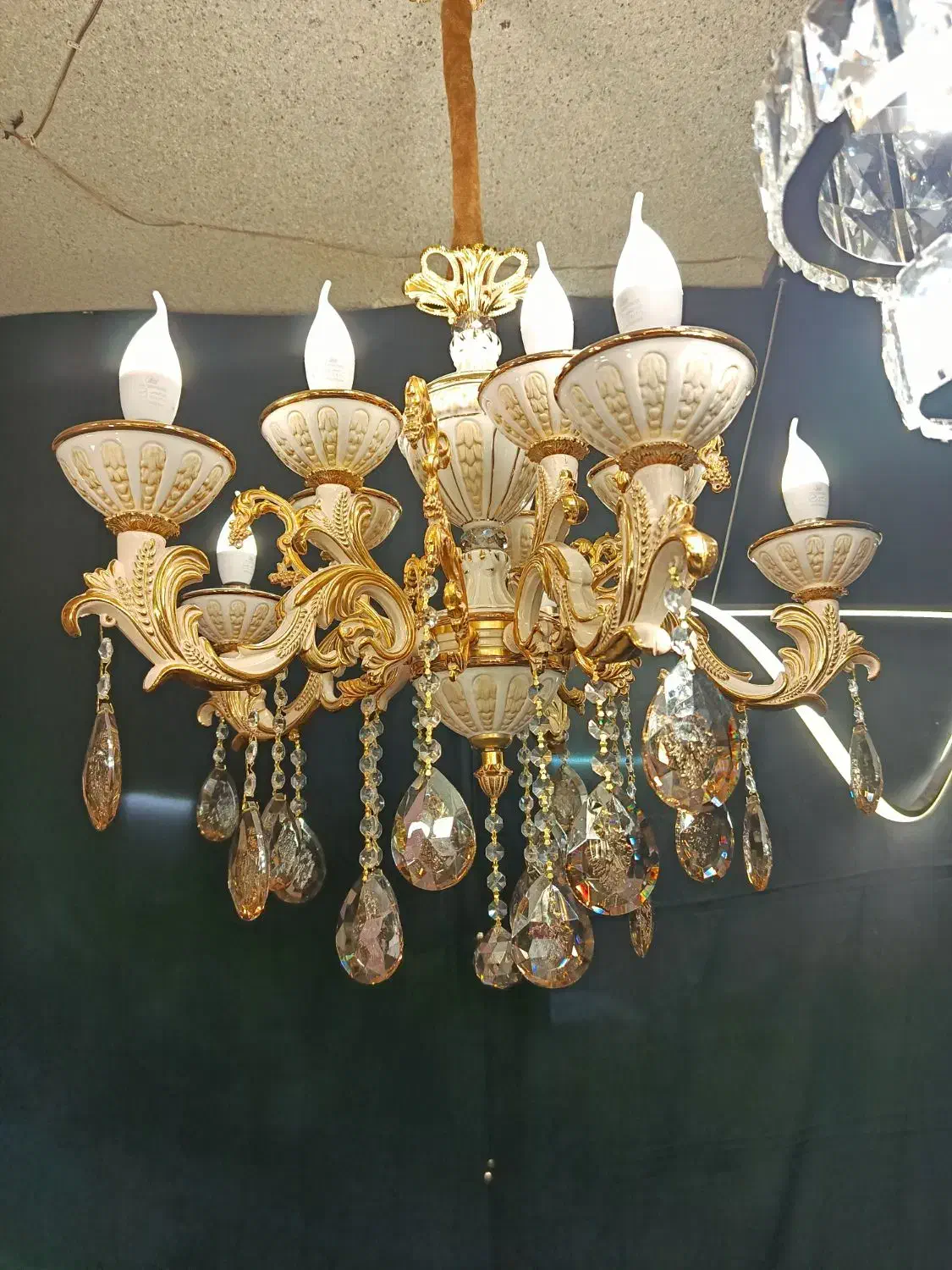 نمایشگاه دائمی تولیدی لوستر|لوستر و چراغ آویز|تبریز, |دیوار