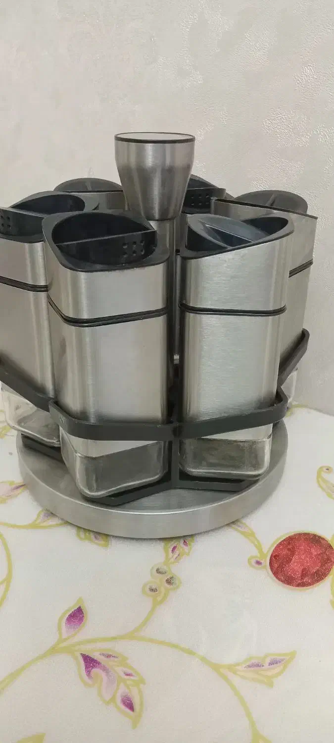 استند جاادویه چرخشی استیل ۶تایی|ظروف پخت‌وپز|تهران, گمرک|دیوار