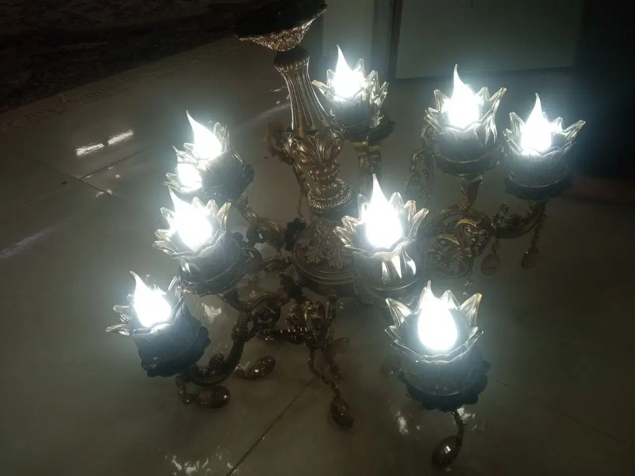 لوستر ۱۰ شاخه|لوستر و چراغ آویز|دامغان, |دیوار