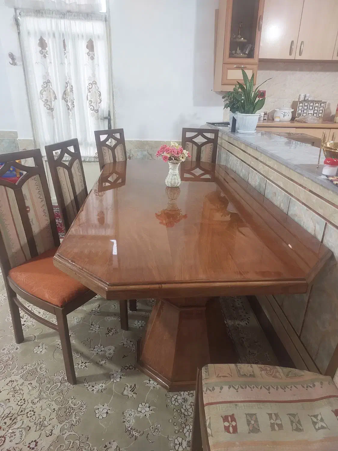 میز ناهاری ۶ نفره|میز و صندلی غذاخوری|خرم‌آباد, |دیوار