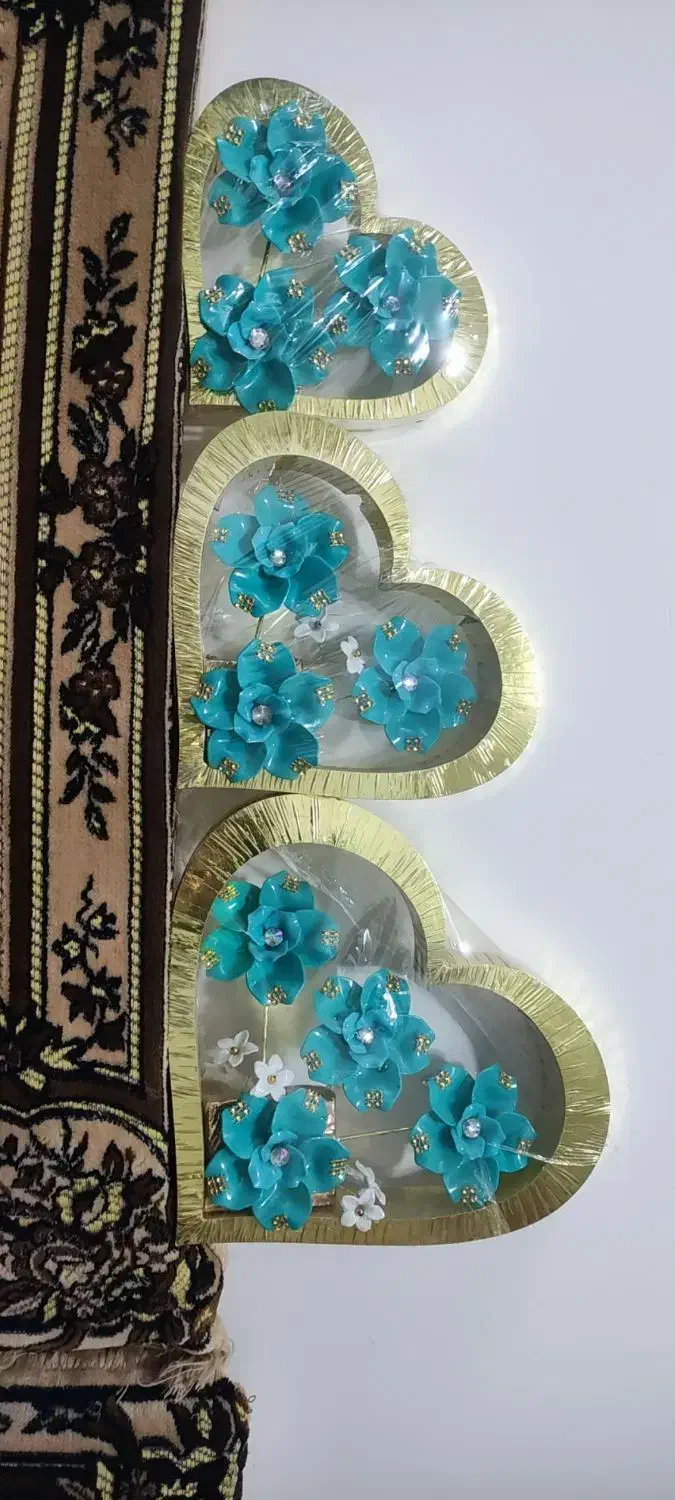 سه قلب دیکوری برای تزیین خونه|صنایع دستی و سایر لوازم تزئینی|بوکان, |دیوار