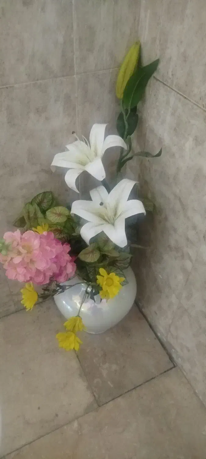 گل همراه با گلدان|گل مصنوعی|بندر ماهشهر, |دیوار