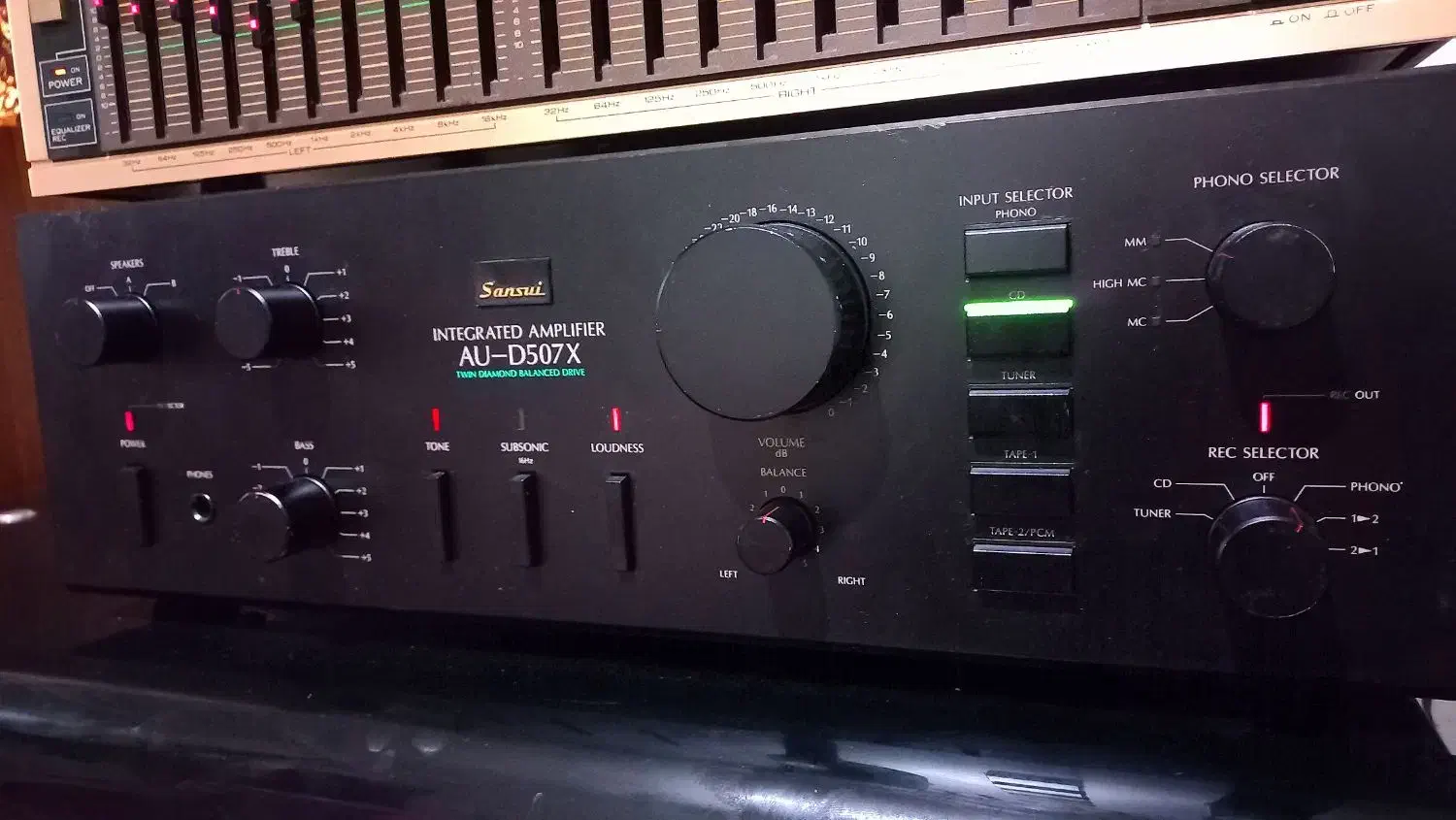 آمپ سنسویی و اکولایزر کنوود ودک3هد سونی|سیستم صوتی خانگی|اسلام‌شهر, شهرک مهدیه|دیوار