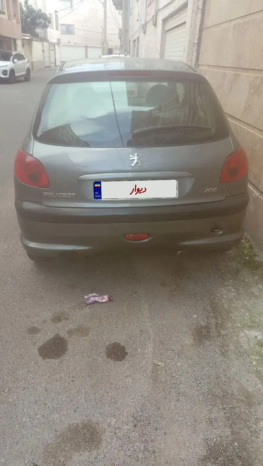پژو 206 خاکستری تیپ 3 مدل 86|خودرو سواری و وانت|رشت, سعدی (تختی)|دیوار