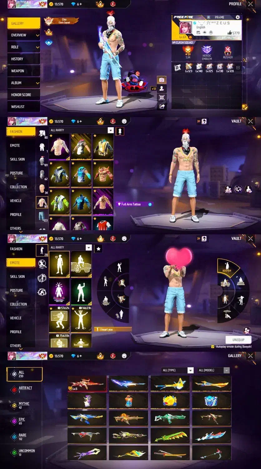 اکانت فری فایر|کنسول، بازی ویدئویی و آنلاین|مشهد, گلبرگ|دیوار