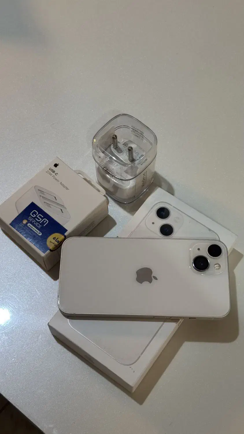 آیفون ۱۳ /سفید /۱۲۸گیگ / باطری 86%|موبایل|گرگان, |دیوار