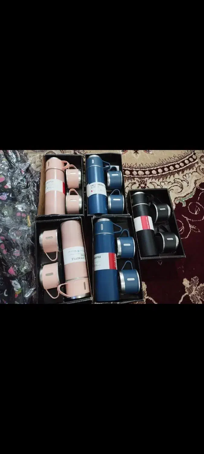 فلاسک نیم لیتری2عددمانده کتری برقی وسماورگازی نو|قوری، کتری، قهوه‌ساز دستی|امیدیه, |دیوار