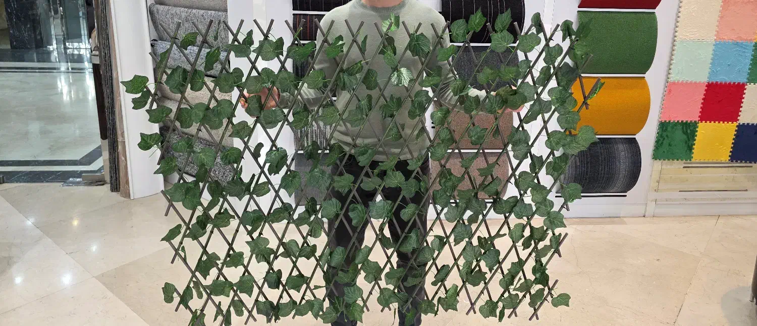 گرین وال آکاردئونی- فنس برگ آکاردئونی قابل شستشو|گل مصنوعی|تهران, نیلوفر|دیوار