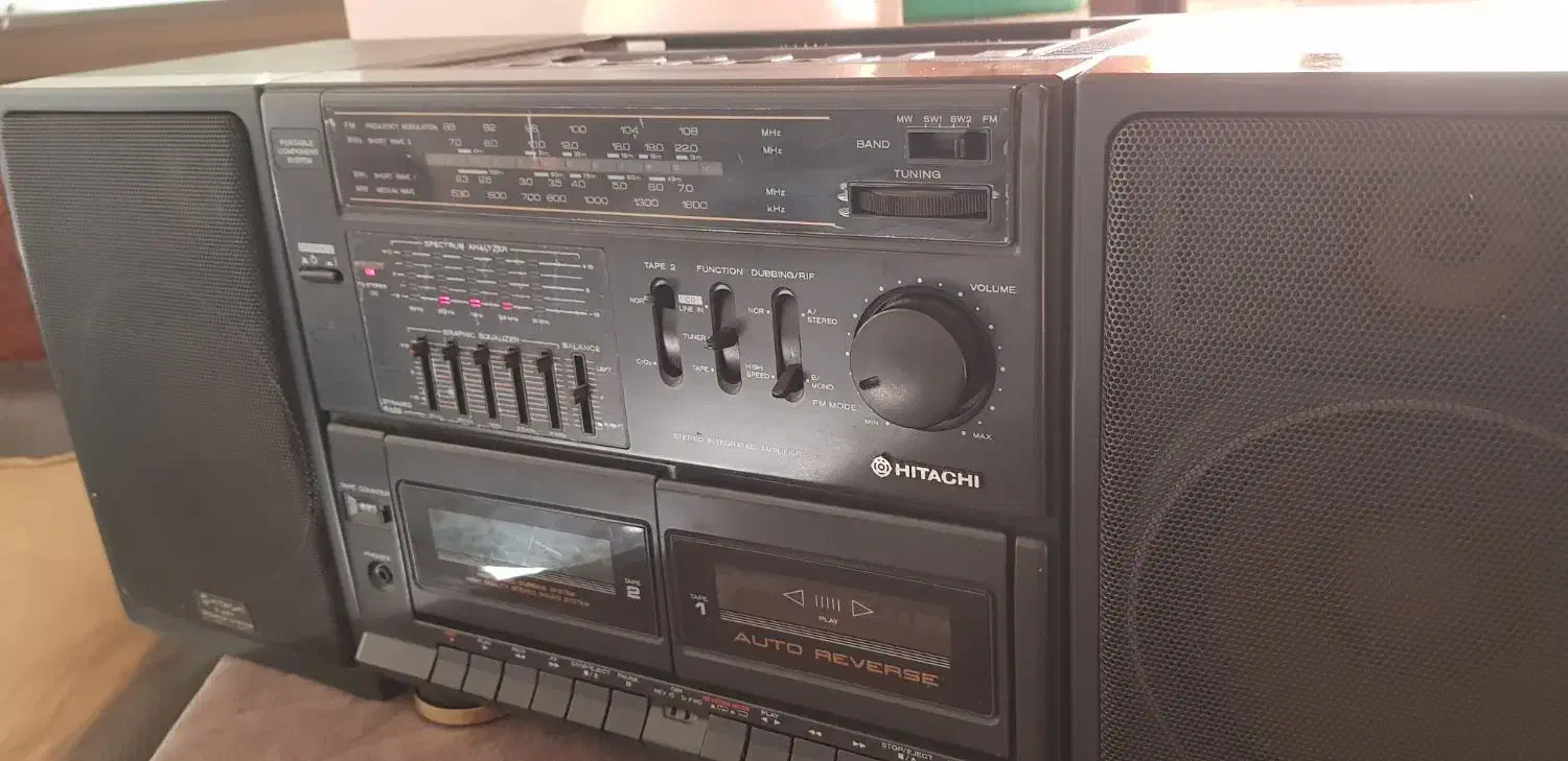 رادیو ضبط هیتاچی ژاپن|سیستم صوتی خانگی|نجف‌آباد, شیخ آباد|دیوار