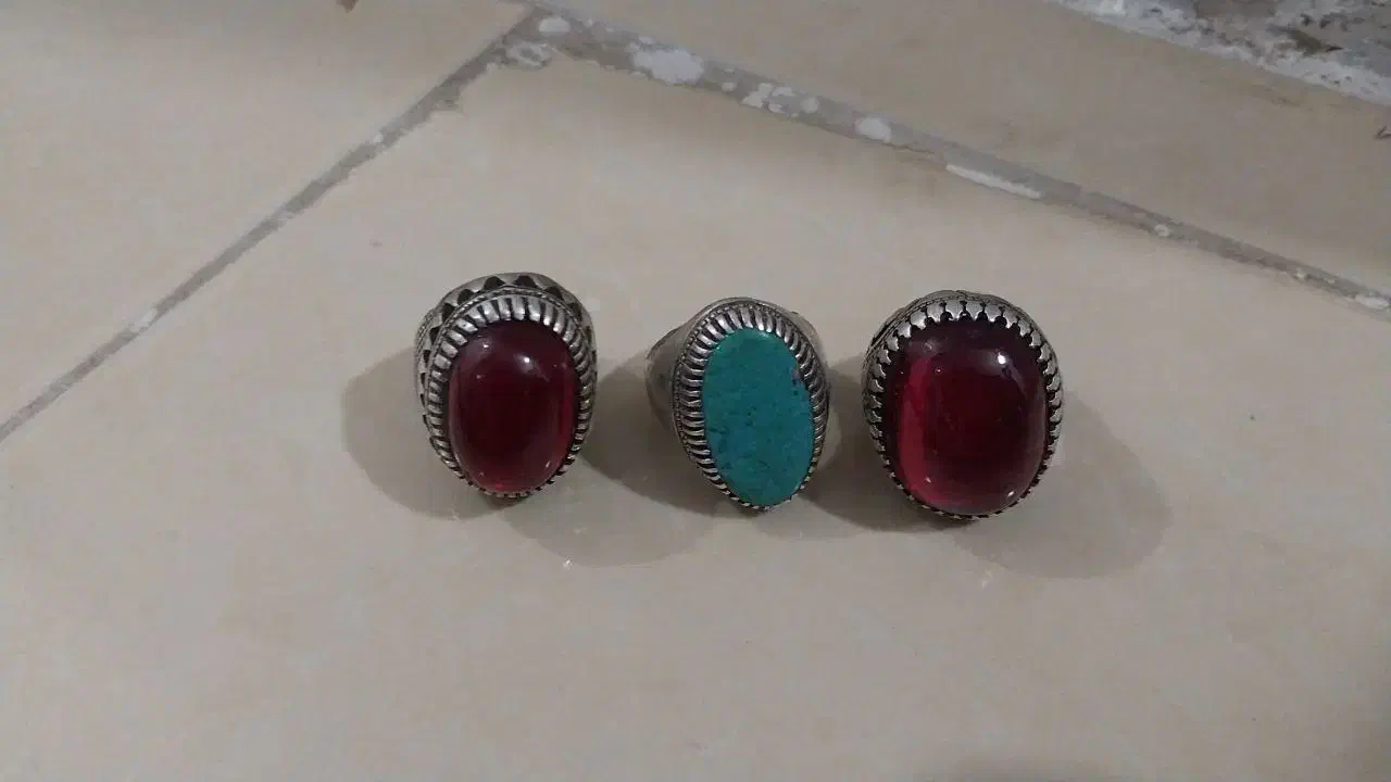 شش عدد انگشتر نقره مردانه|جواهرات|گلبهار, شهر جدید گلبهار|دیوار