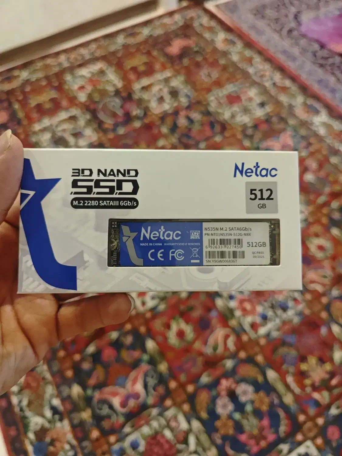 ssd m2 512gb netac|قطعات و لوازم جانبی رایانه|اصفهان, درب کوشک|دیوار