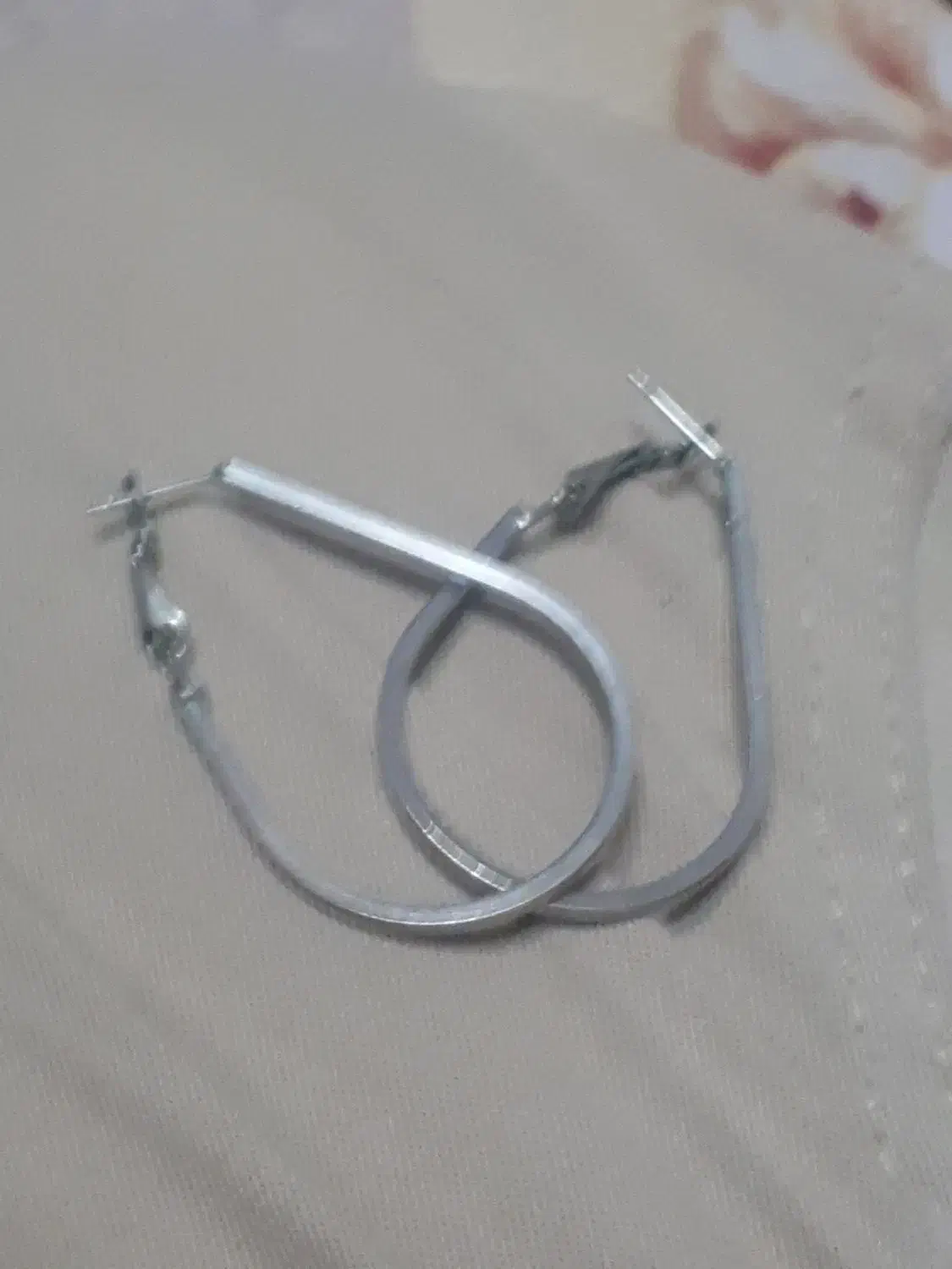 یک جفت گوشواره نقره|بدلیجات|آران و بیدگل, |دیوار