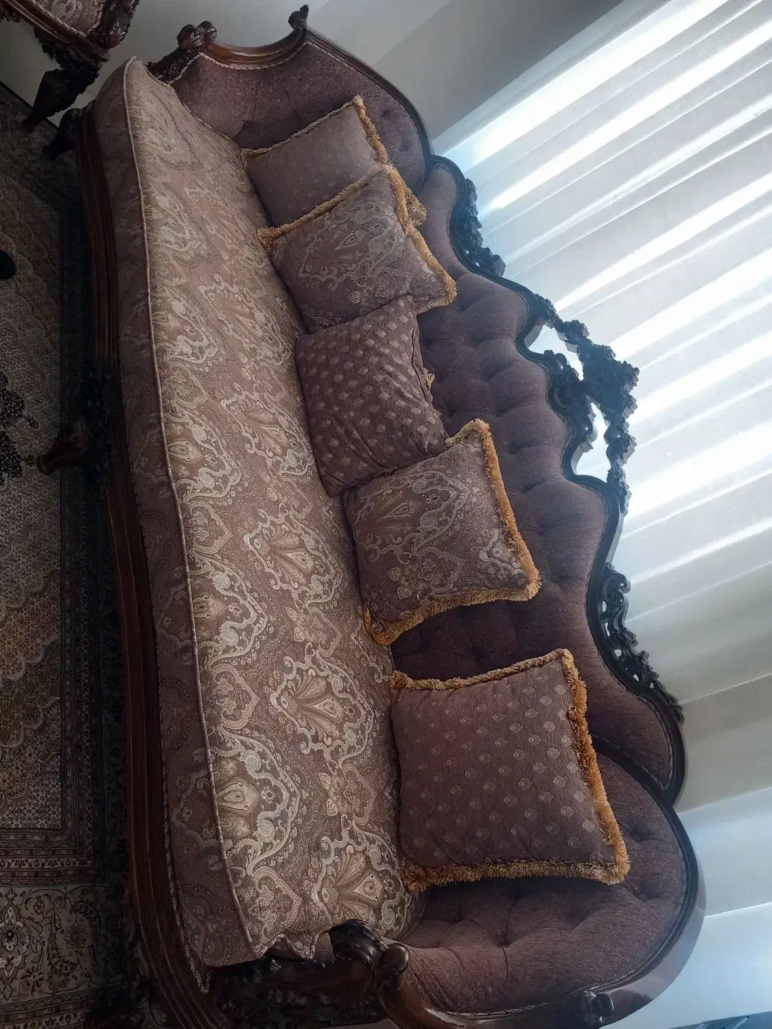 مبل سلطنتی راحتی با غذاخوری|مبلمان خانگی و میز عسلی|قزوین, |دیوار