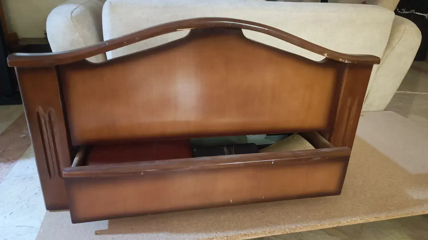 تخت خواب یک نفره هجراه تشک خوش خواب|تخت و سرویس خواب|تهران, سازمان آب|دیوار