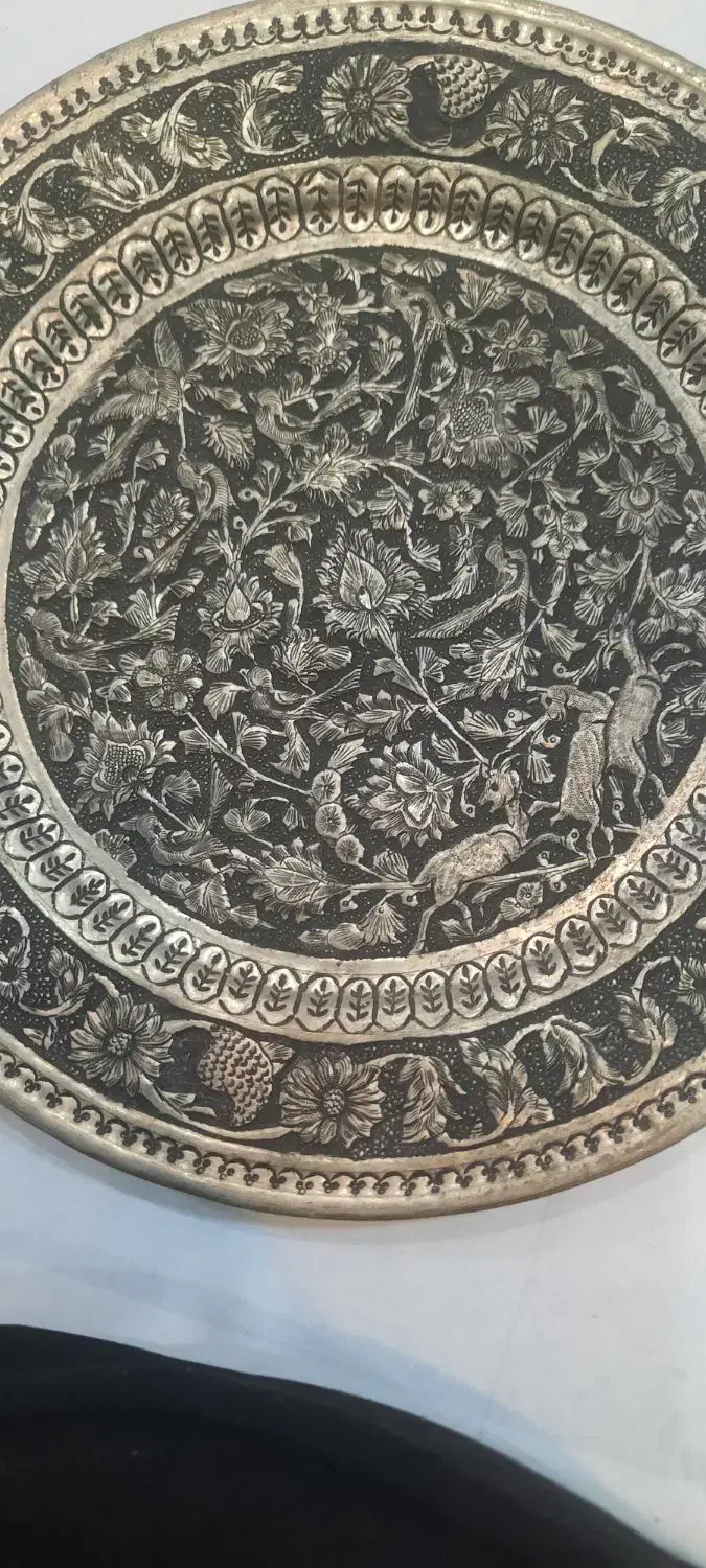 سینی وساعت قلم کاری|صنایع دستی و سایر لوازم تزئینی|شیراز, نیستان|دیوار