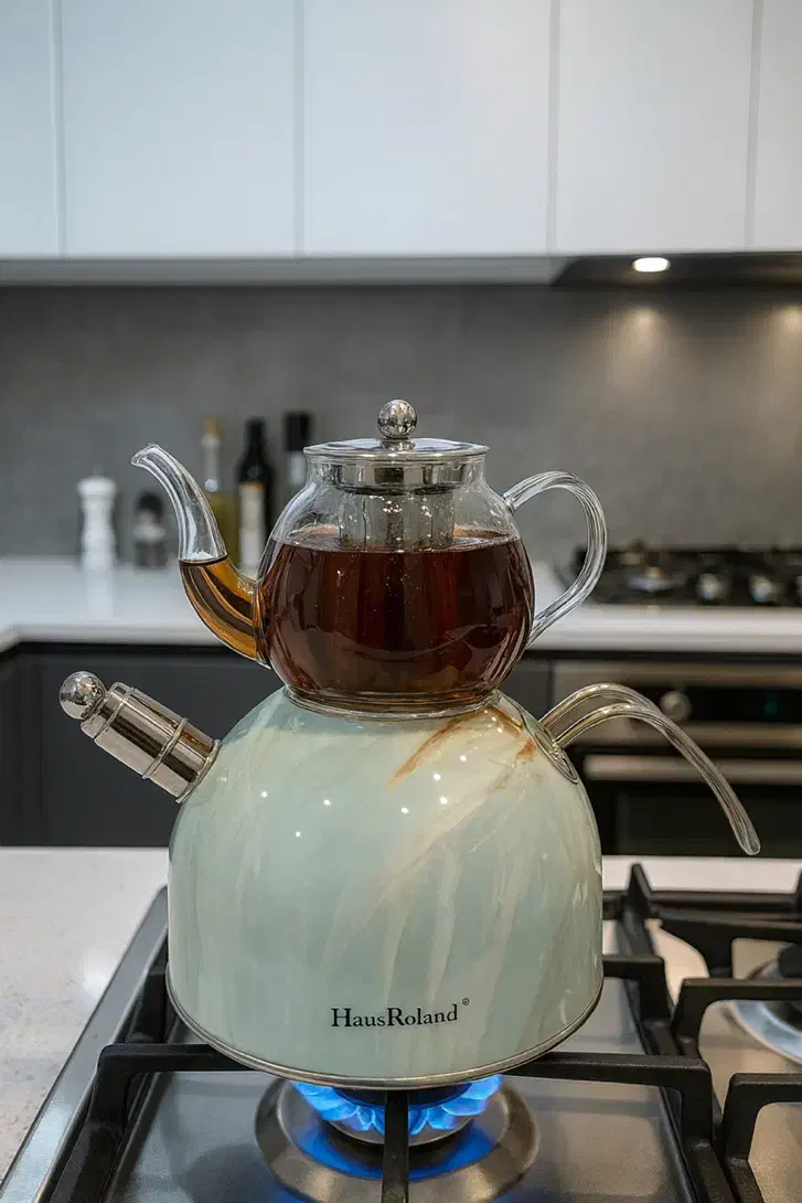 کتری قوری ماربل چدنی|قوری، کتری، قهوهساز دستی|تبریز, |دیوار