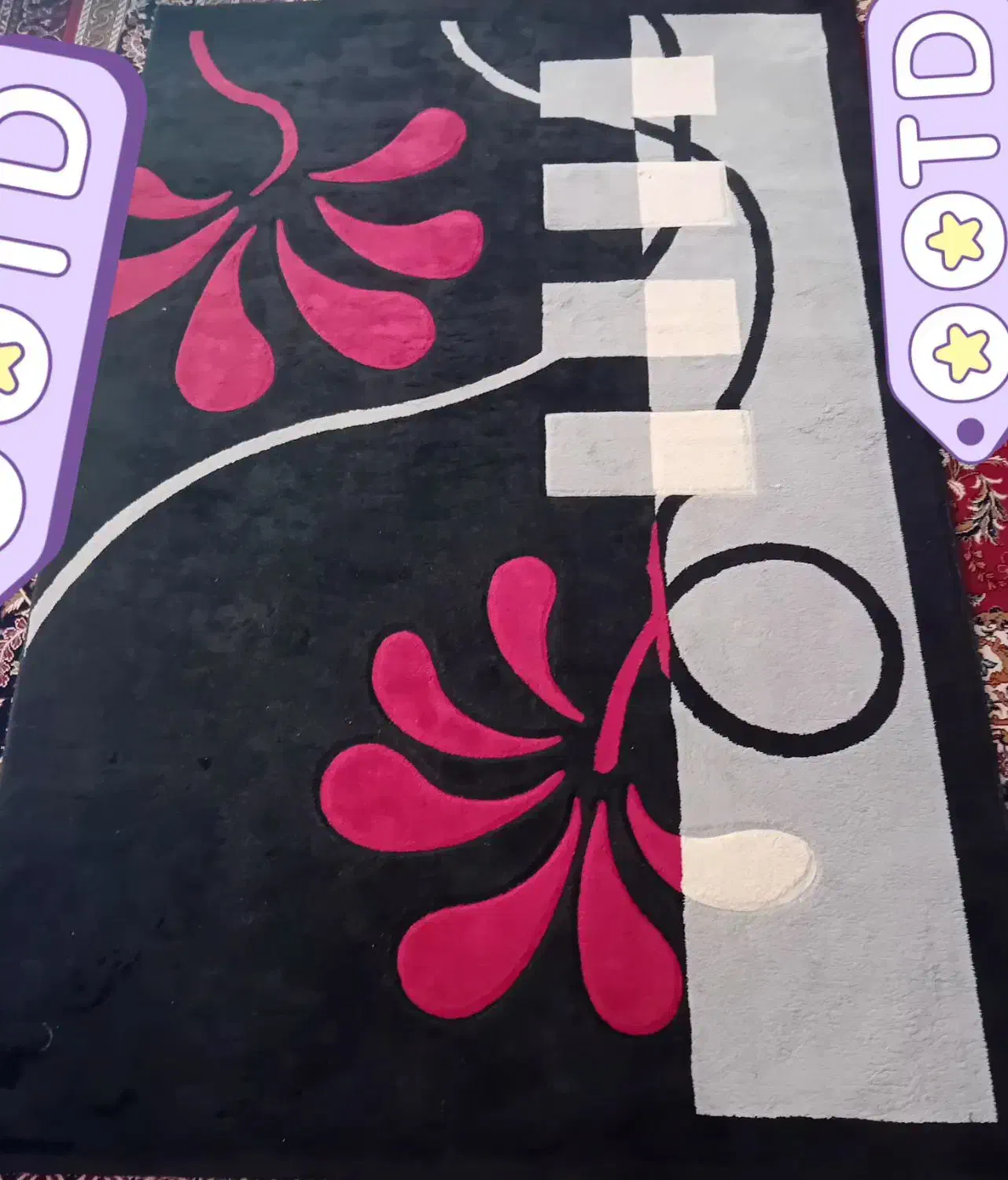 فرش فانتزی در حد نو و استفاده نشده|فرش|تربتحیدریه, مظفریه|دیوار