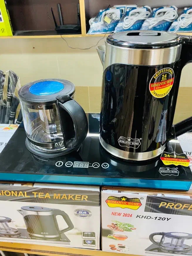 چای ساز رومانتیک صفحه دیجیتال تمام لمس شیشه ای|سماور، چای‌ساز، قهوه‌ساز|بروجن, |دیوار