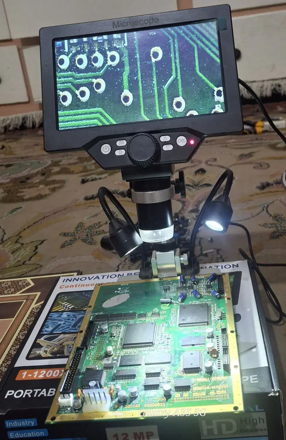 اسکوپ بزرگنمایی کدها و قطعات الکترونیک مدل G1200|ابزارآلات|اهواز, کوی طالقانی|دیوار
