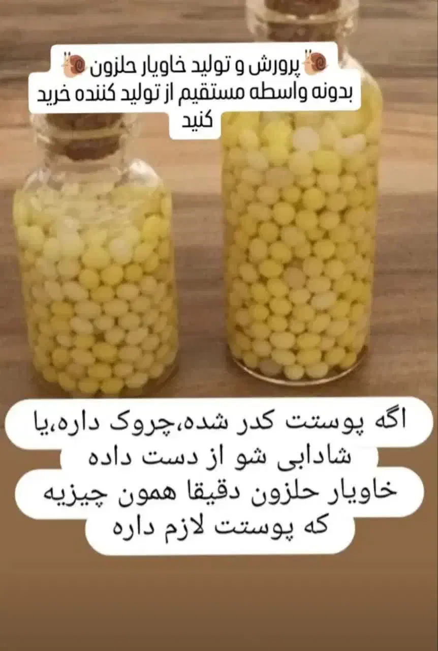 فروش خاویار حلزون|آرایشی، بهداشتی، درمانی|قروه, |دیوار