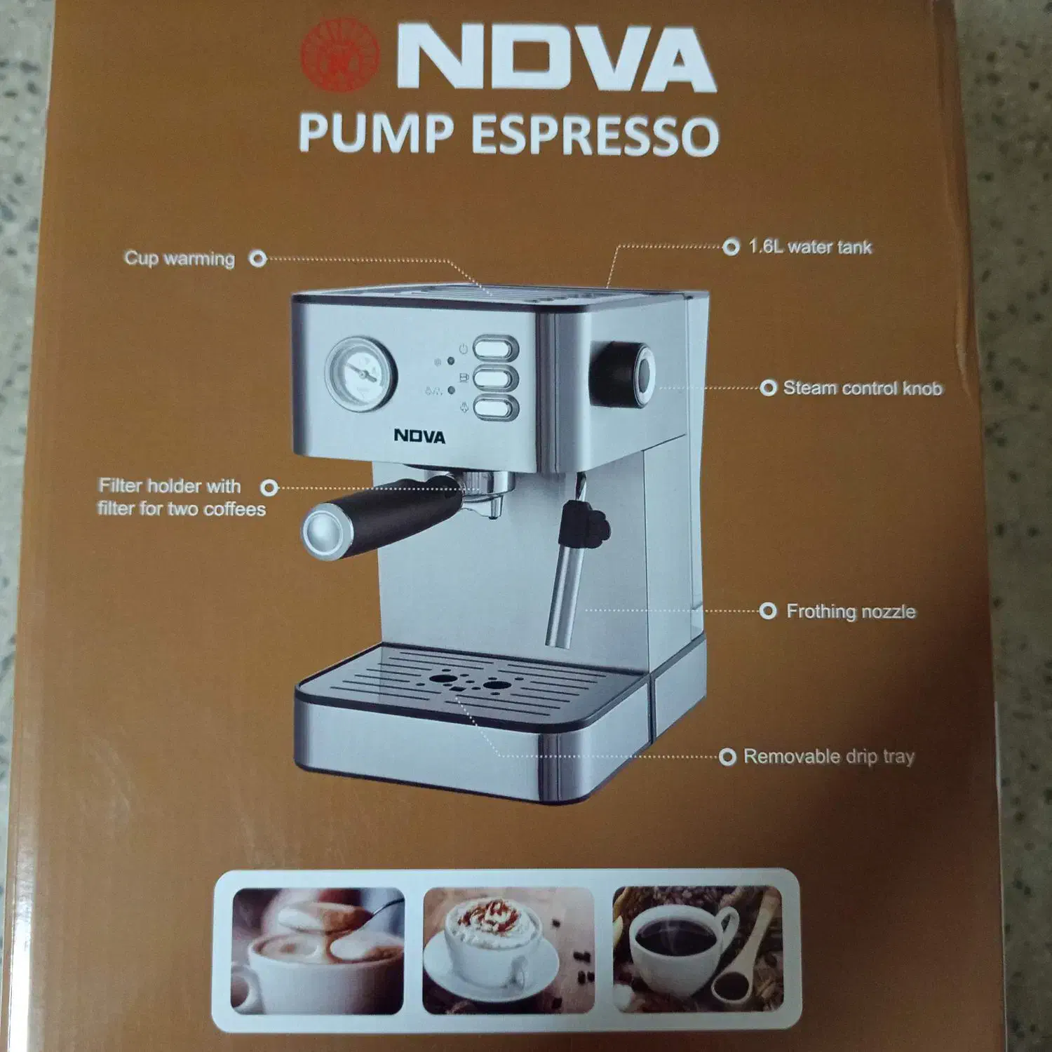 قهوه ساز NDVA.  160 بیست بار|سماور، چای‌ساز، قهوه‌ساز|کازرون, |دیوار