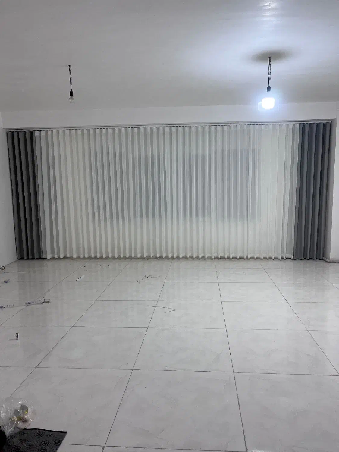 پرده مینیمال مدل2024برای پنجره۴متری با چین(3)برابر|پرده، رانر، رومیزی|تبریز, |دیوار